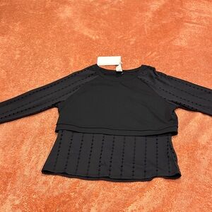 Fabletics Black Long Sleeve Top